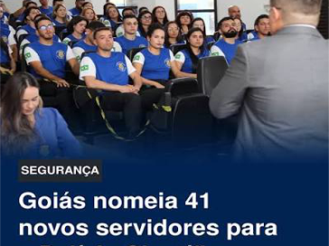 O governador Daniel Vilela nomeou 41 novos policiais técnico-científicos